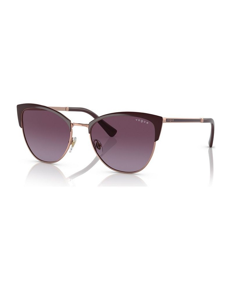 Women's Sunglasses VO4251S55-Y Top Bordeaux/Rose Gold Tone $25.20 Womens