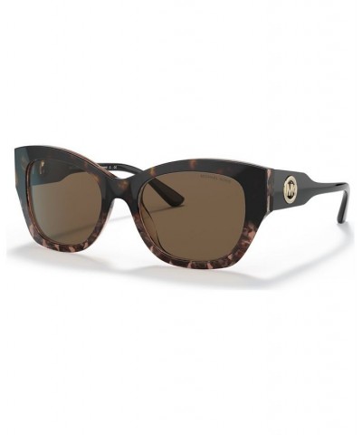 Women's Palermo 53 Sunglasses MK211953-X Brown Floral Acetate $26.64 Womens