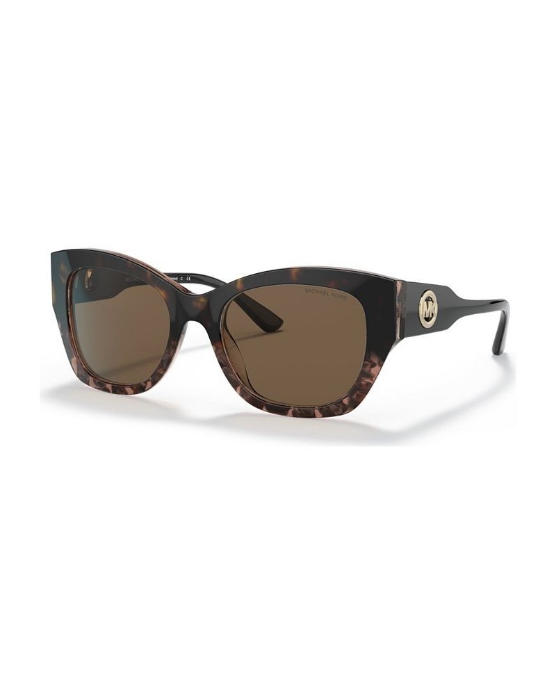 Women's Palermo 53 Sunglasses MK211953-X Brown Floral Acetate $26.64 Womens