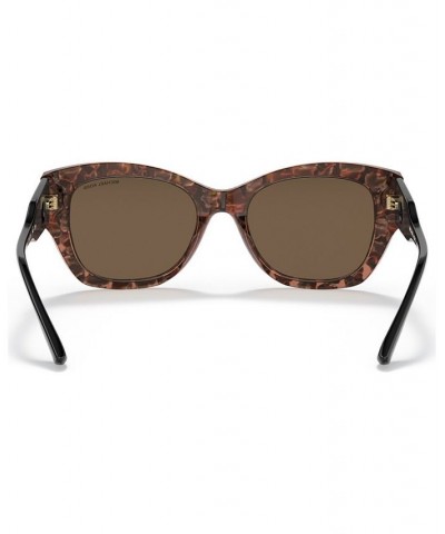 Women's Palermo 53 Sunglasses MK211953-X Brown Floral Acetate $26.64 Womens