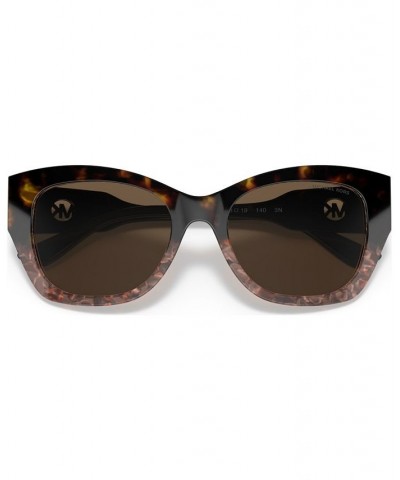 Women's Palermo 53 Sunglasses MK211953-X Brown Floral Acetate $26.64 Womens