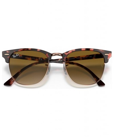 Sunglasses CLUBMASTER FLECK RB3016 SPOTTED BROWN/BLUE / CLEAR GRADIENT BROWN $33.82 Unisex