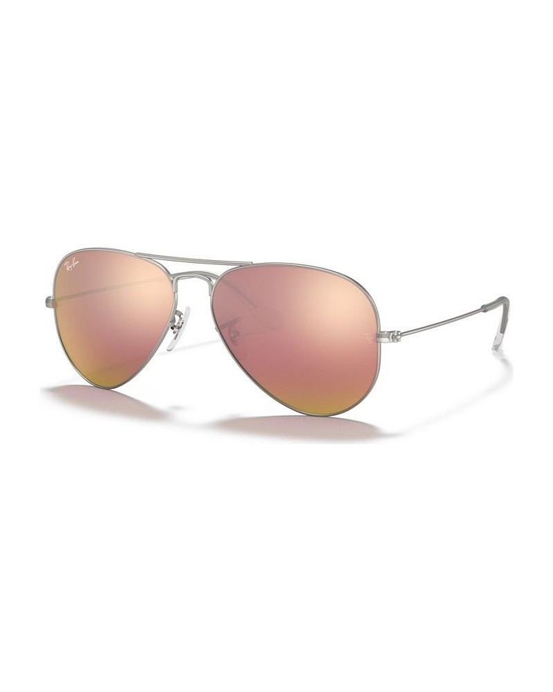 Sunglasses RB3025 AVIATOR MIRROR Silver/Gray Mirror $43.24 Unisex