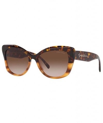 Women's Sunglasses 56 Black/Striped Brown $86.75 Womens