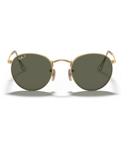 Polarized Sunglasses RB3447 ROUND METAL GOLD MATTE/GREEN POLAR $51.12 Unisex