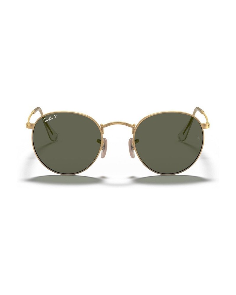 Polarized Sunglasses RB3447 ROUND METAL GOLD MATTE/GREEN POLAR $51.12 Unisex