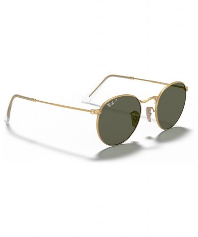 Polarized Sunglasses RB3447 ROUND METAL GOLD MATTE/GREEN POLAR $51.12 Unisex