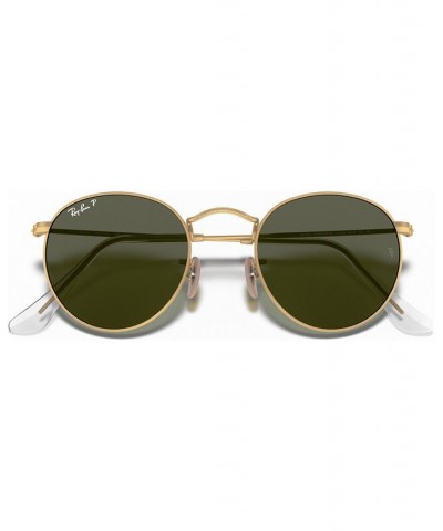 Polarized Sunglasses RB3447 ROUND METAL GOLD MATTE/GREEN POLAR $51.12 Unisex