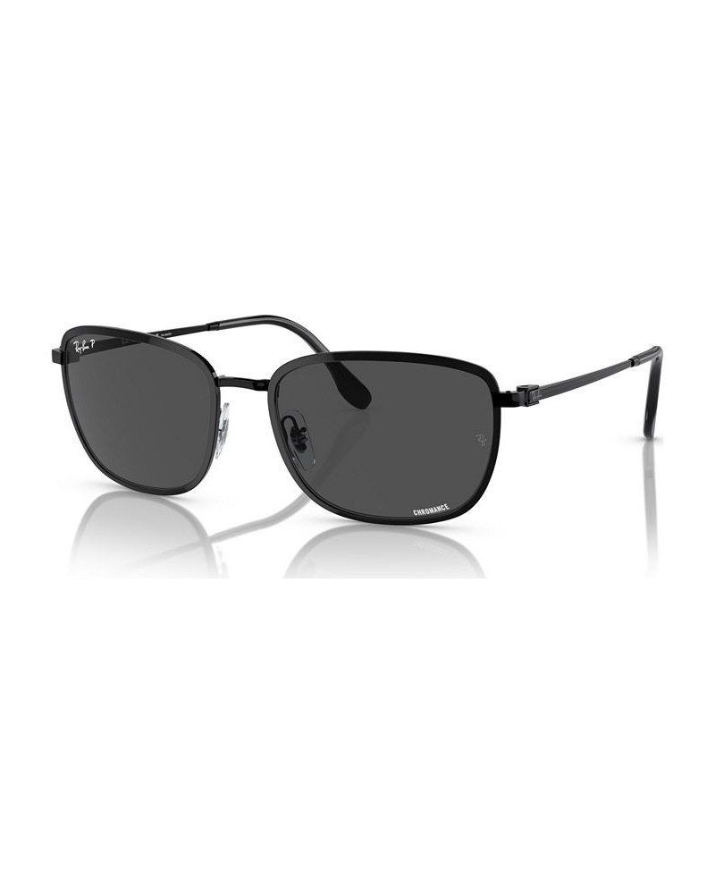 Unisex Chromance Polarized Sunglasses RB370557-P 57 Black $70.00 Unisex