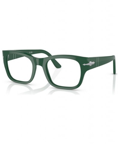 Unisex Rectangle Eyeglasses PO3297V50-O Blue $78.00 Unisex