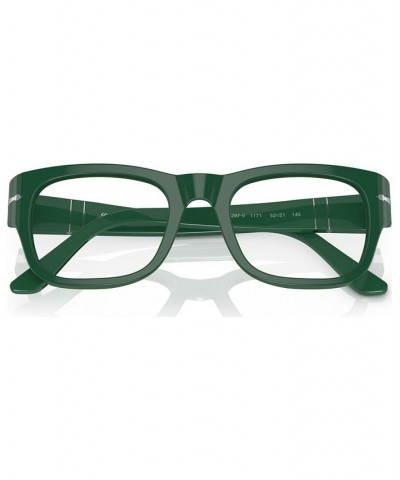 Unisex Rectangle Eyeglasses PO3297V50-O Blue $78.00 Unisex