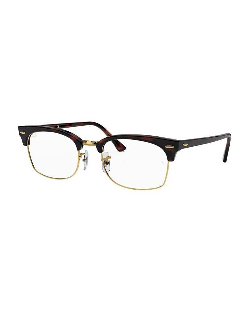 RX3916V Unisex Rectangle Eyeglasses Brown $42.02 Unisex