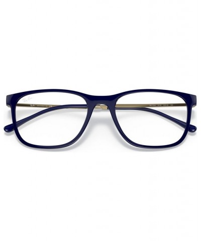 RX7244 Unisex Rectangle Eyeglasses Blue $23.24 Unisex