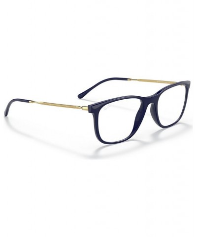 RX7244 Unisex Rectangle Eyeglasses Blue $23.24 Unisex