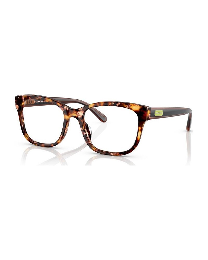 Women's Square Eyeglasses HC6197U51-O Pearlescent Amber Tortoise $23.52 Womens