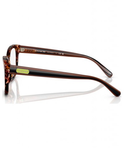 Women's Square Eyeglasses HC6197U51-O Pearlescent Amber Tortoise $23.52 Womens