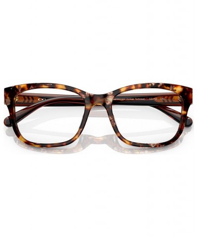 Women's Square Eyeglasses HC6197U51-O Pearlescent Amber Tortoise $23.52 Womens