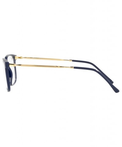 RX7244 Unisex Rectangle Eyeglasses Blue $23.24 Unisex