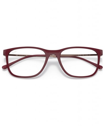 RX7244 Unisex Rectangle Eyeglasses Blue $23.24 Unisex