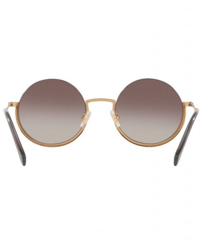 Sunglasses MU 69US 52 PALE GOLD/BROWN GRADIENT $91.92 Unisex