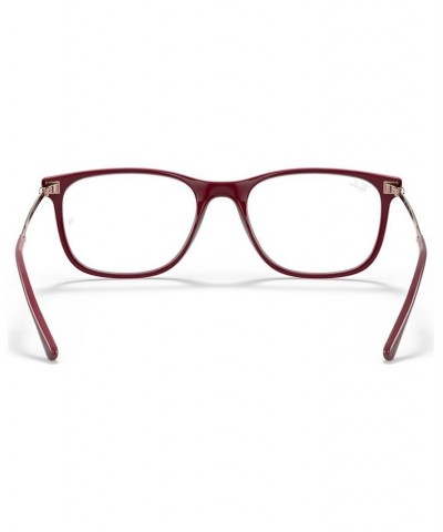 RX7244 Unisex Rectangle Eyeglasses Blue $23.24 Unisex