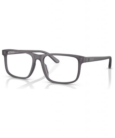 Men's Rectangle Eyeglasses RL6225U54-O Matte Transparent Gray $42.00 Mens