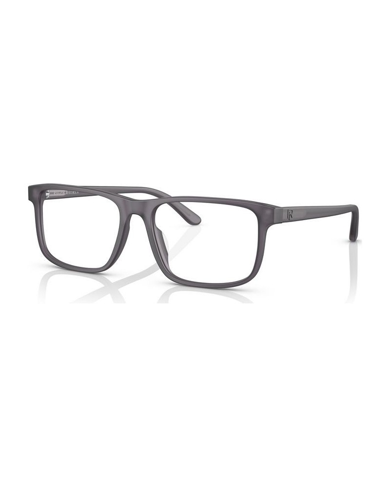 Men's Rectangle Eyeglasses RL6225U54-O Matte Transparent Gray $42.00 Mens