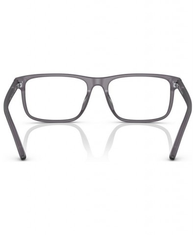 Men's Rectangle Eyeglasses RL6225U54-O Matte Transparent Gray $42.00 Mens