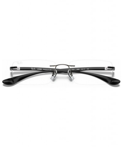 RB8724 Unisex Rectangle Eyeglasses Dark Gray $57.00 Unisex