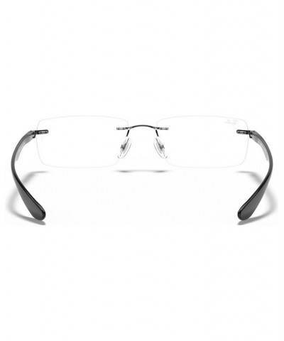 RB8724 Unisex Rectangle Eyeglasses Dark Gray $57.00 Unisex