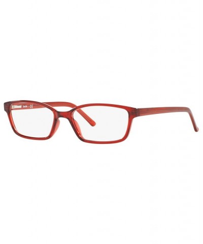 SF1572 Women's Rectangle Eyeglasses Burgundy $12.78 Womens