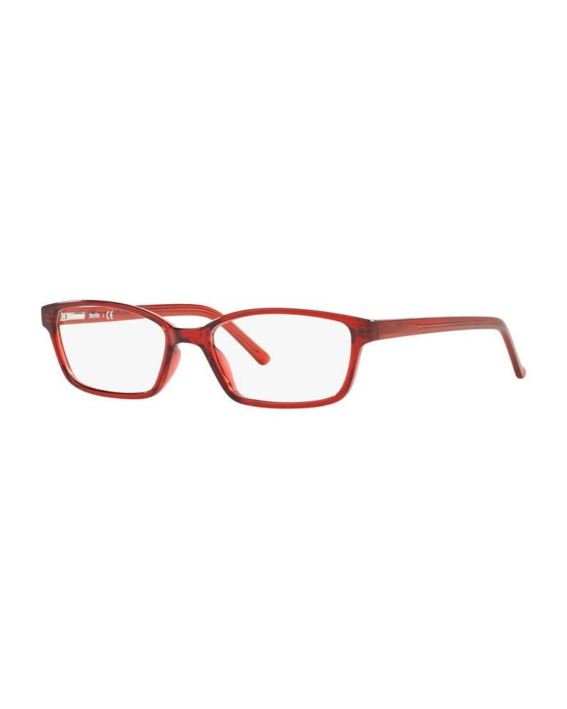 SF1572 Women's Rectangle Eyeglasses Burgundy $12.78 Womens