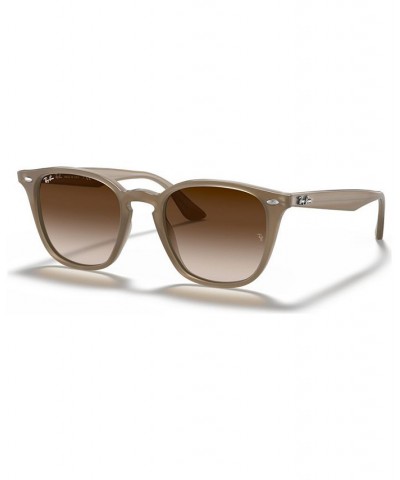 Men's Low Bridge Fit Sunglasses RB4258 52 Light Brown $48.14 Mens