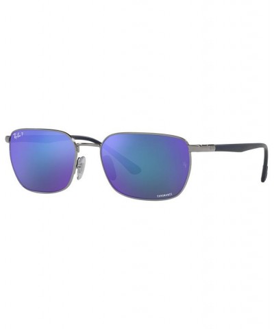 Unisex Polarized Sunglasses RB3684CH 58 Gun Metal $54.56 Unisex