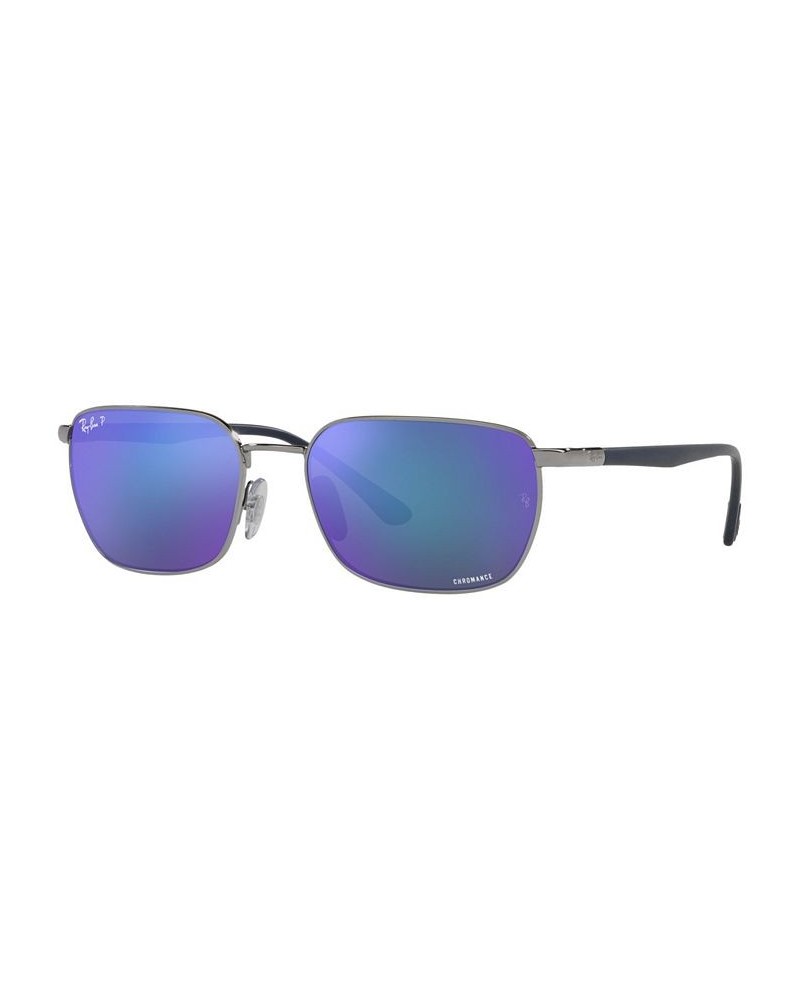 Unisex Polarized Sunglasses RB3684CH 58 Gun Metal $54.56 Unisex