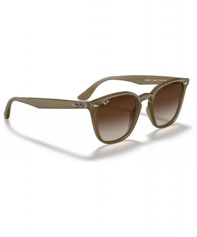 Men's Low Bridge Fit Sunglasses RB4258 52 Light Brown $48.14 Mens