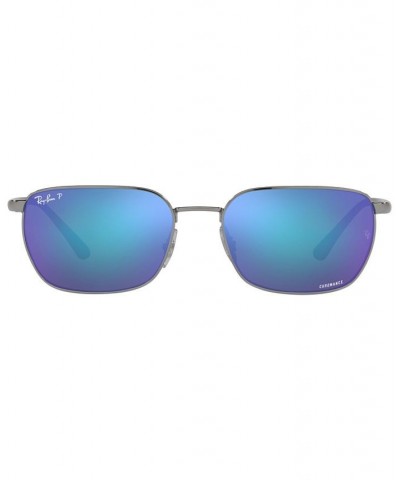 Unisex Polarized Sunglasses RB3684CH 58 Gun Metal $54.56 Unisex