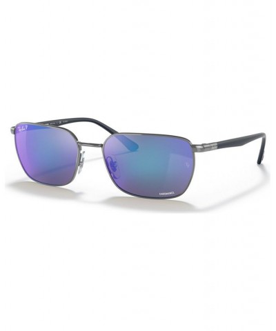 Unisex Polarized Sunglasses RB3684CH 58 Gun Metal $54.56 Unisex