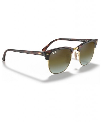 Sunglasses RB3016 CLUBMASTER FLAT LENSES GRADIENT TORTOISE/GREEN GRADIENT MIRROR $20.68 Unisex