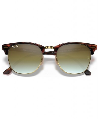 Sunglasses RB3016 CLUBMASTER FLAT LENSES GRADIENT TORTOISE/GREEN GRADIENT MIRROR $20.68 Unisex