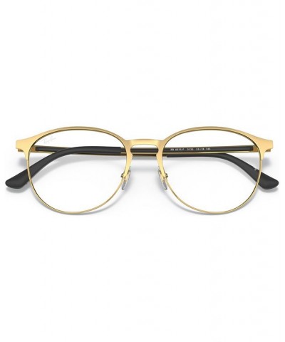 RB6375 OPTICS Unisex Round Eyeglasses Black Gold-Tone $44.82 Unisex