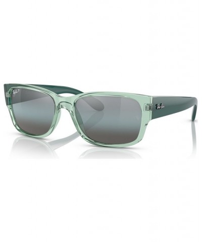 Unisex Polarized Sunglasses RB438858-P Transparent Gray $40.47 Unisex