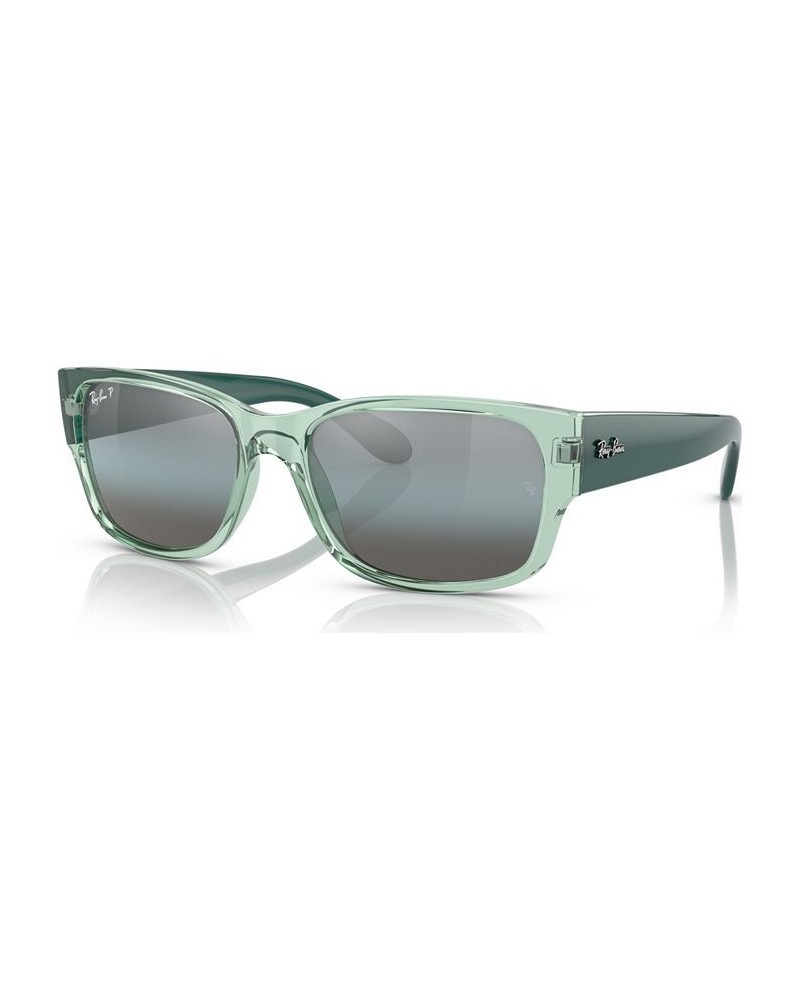 Unisex Polarized Sunglasses RB438858-P Transparent Gray $40.47 Unisex