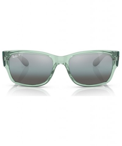 Unisex Polarized Sunglasses RB438858-P Transparent Gray $40.47 Unisex