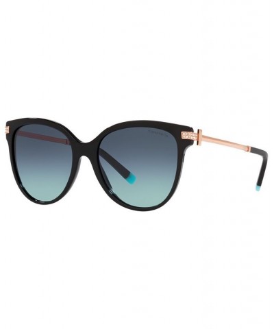 Women's Low Bridge Fit Sunglasses TF4193BF 55 Black $48.29 Womens