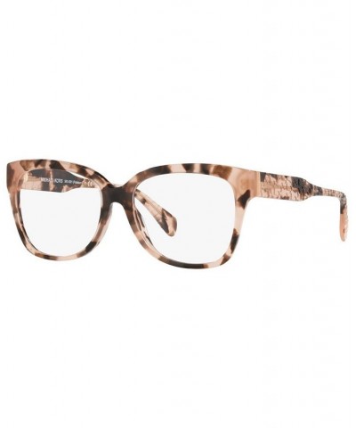 Women's PALAWAN Square Eyeglasses MK409154-O Dark Tortoise $33.20 Womens