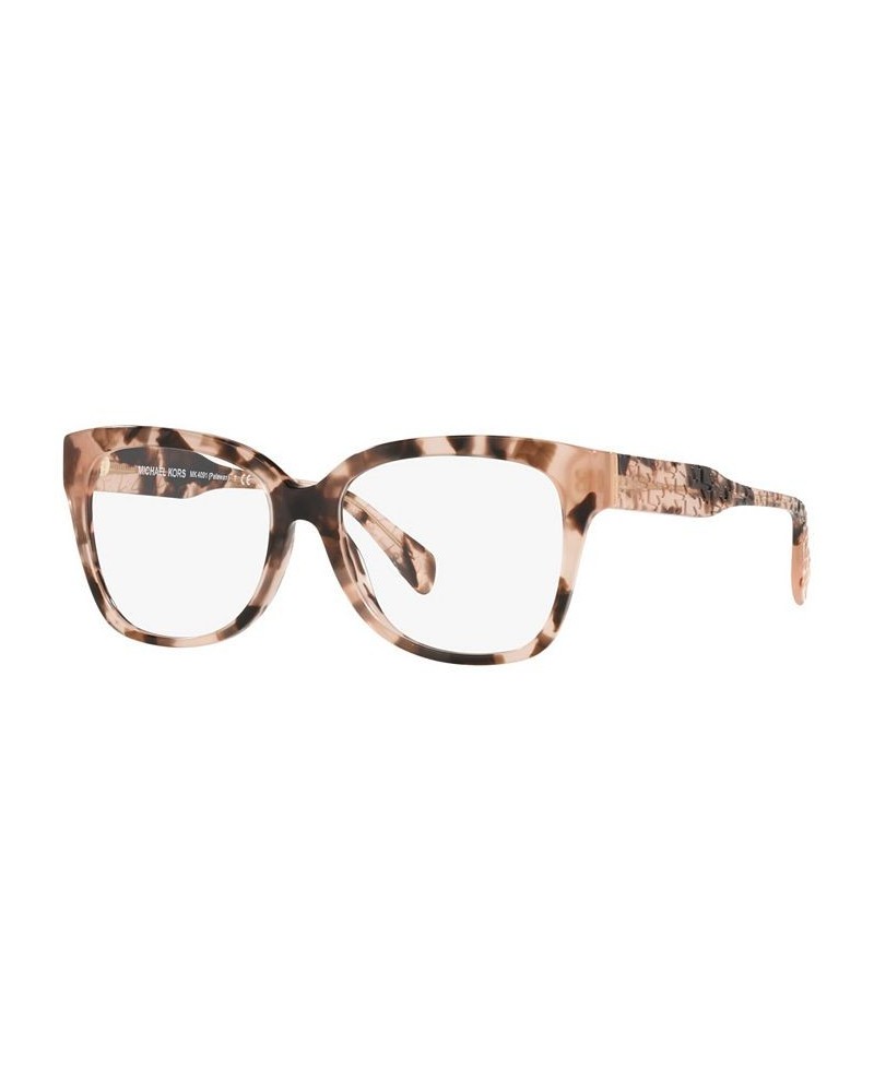 Women's PALAWAN Square Eyeglasses MK409154-O Dark Tortoise $33.20 Womens