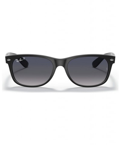 Unisex Polarized Low Bridge Fit Sunglasses RB2132F NEW WAYFARER MATTE 55 Black $40.20 Unisex