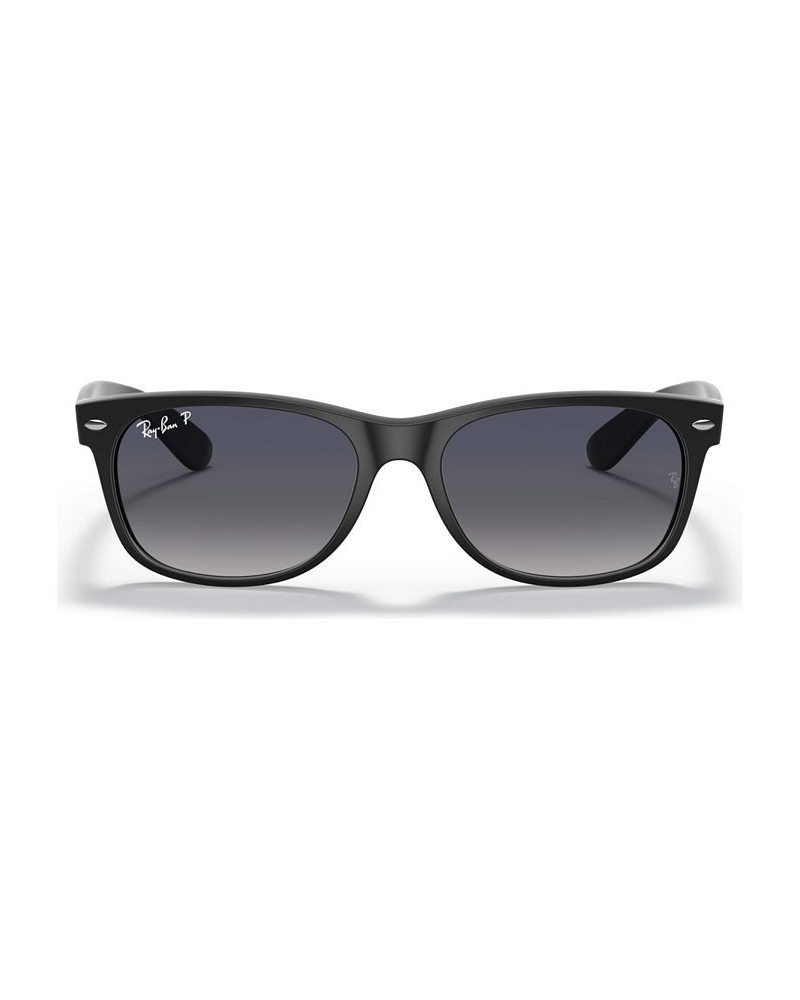 Unisex Polarized Low Bridge Fit Sunglasses RB2132F NEW WAYFARER MATTE 55 Black $40.20 Unisex