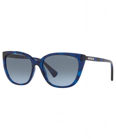 Ralph Women's Sunglasses RA5274 56 SHINY SPONGED HAVANA BLUE/GRADIENT BLUE $21.50 Womens